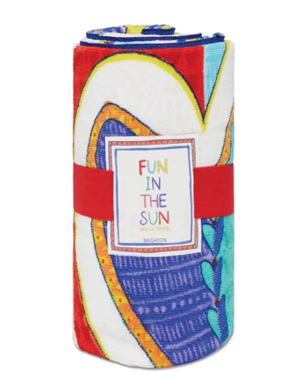 Brighton Endless Summer Beach Towel, LOVE Colorful, Large 60”x30”, NWOT